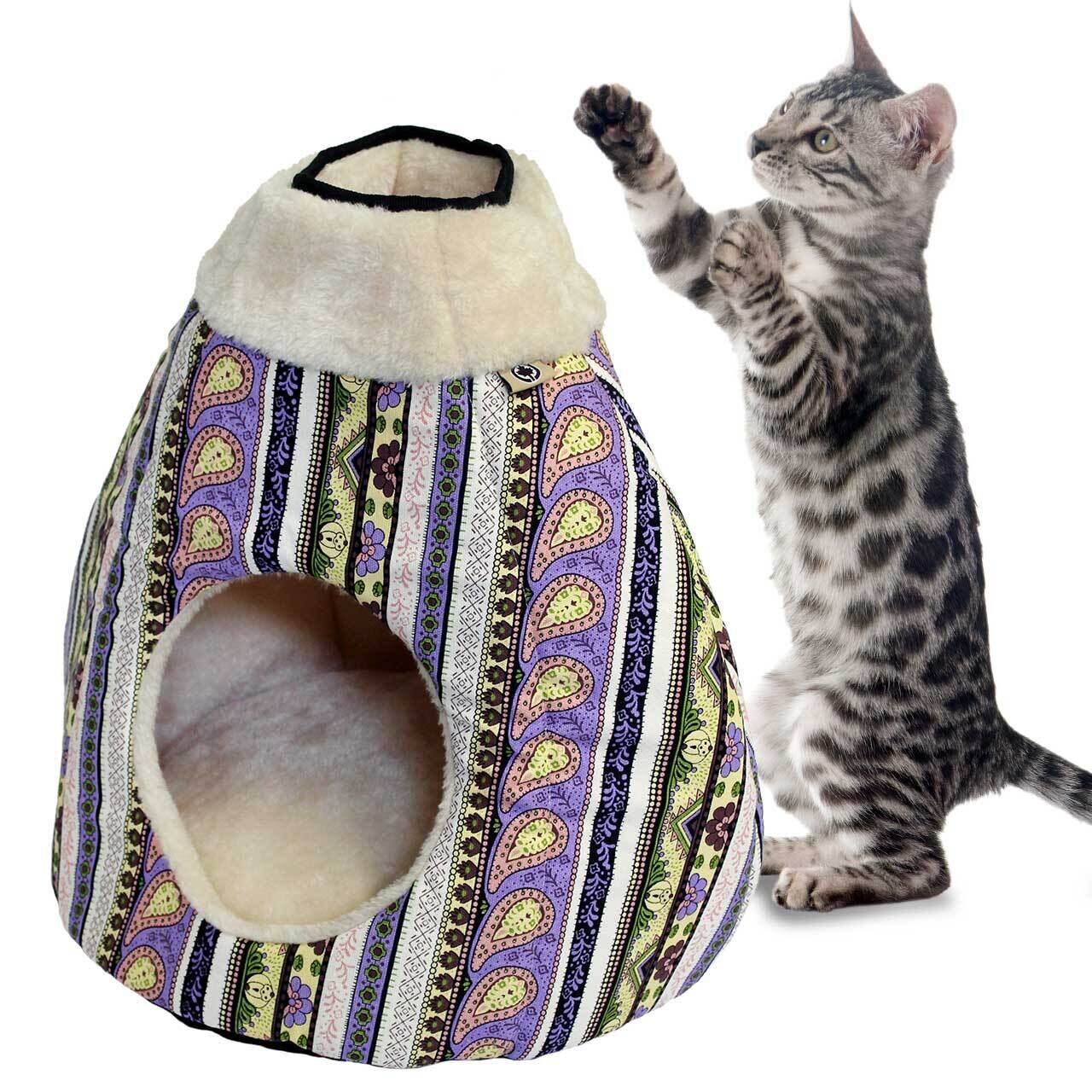 Katzenzelt LUNA · Design Schlaf- und Spielplatz für Katzen