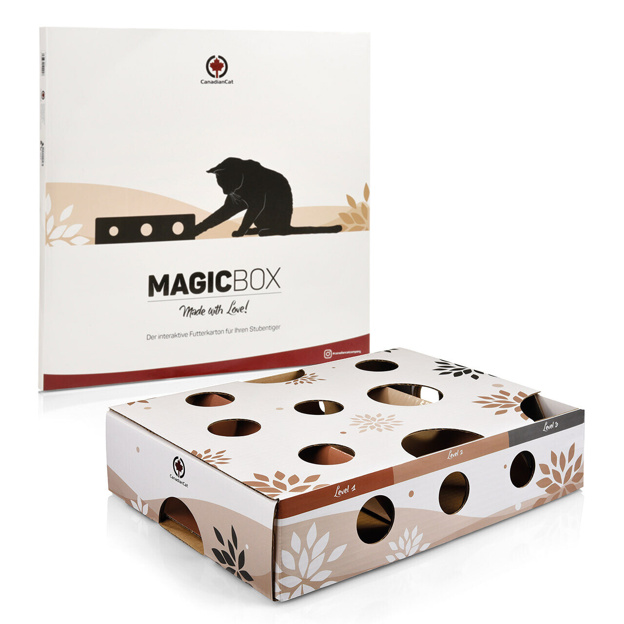 Katzenspielzeug MagicBox · Activitybox Intelligenzspielzeug