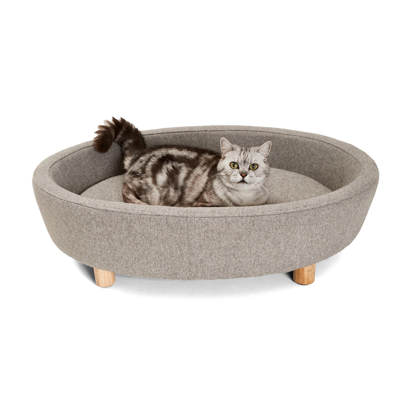 Katzenbett Derby · Grau · Katzensofa, Schlafplatz für Katzen