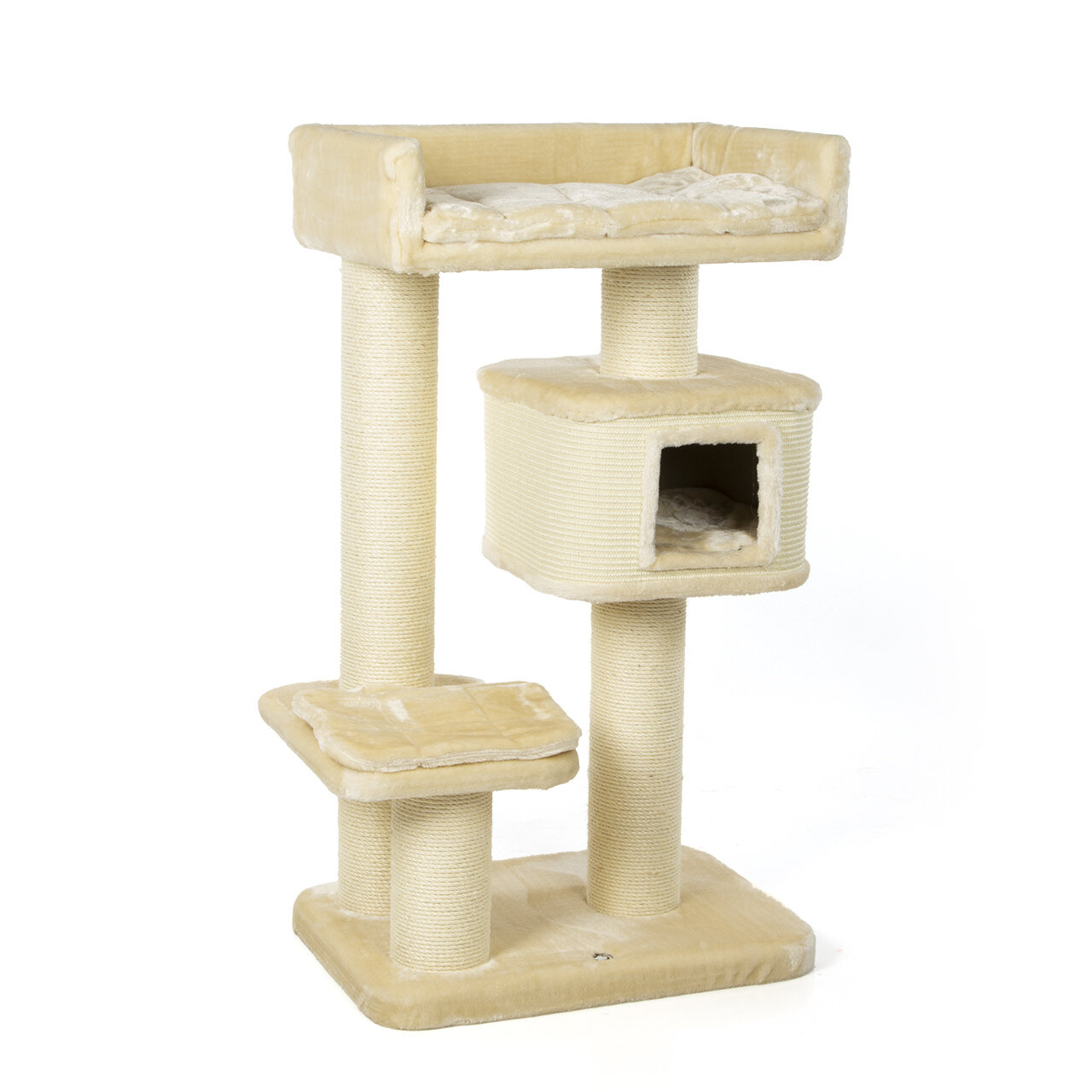 Kratzbaum Portland · beige · besonders große Sisalsäulen für große &amp; schwere Katzen