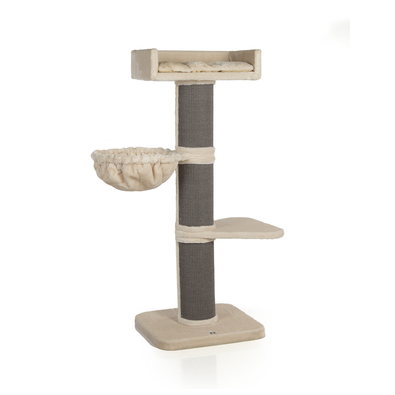 Kratzbaum Waterton · beige/anthrazit · ca. 60 x 100 x 153 cm
