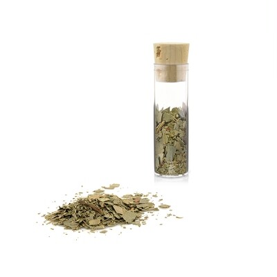 Eukalyptusblätter geschnitten · zum Befüllen von Duftkapseln oder Dufttaschen · Reagenzglas ca. 25 ml