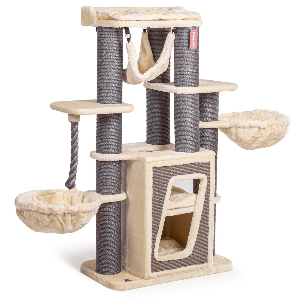 Kratzbaum Hudson · grau/beige