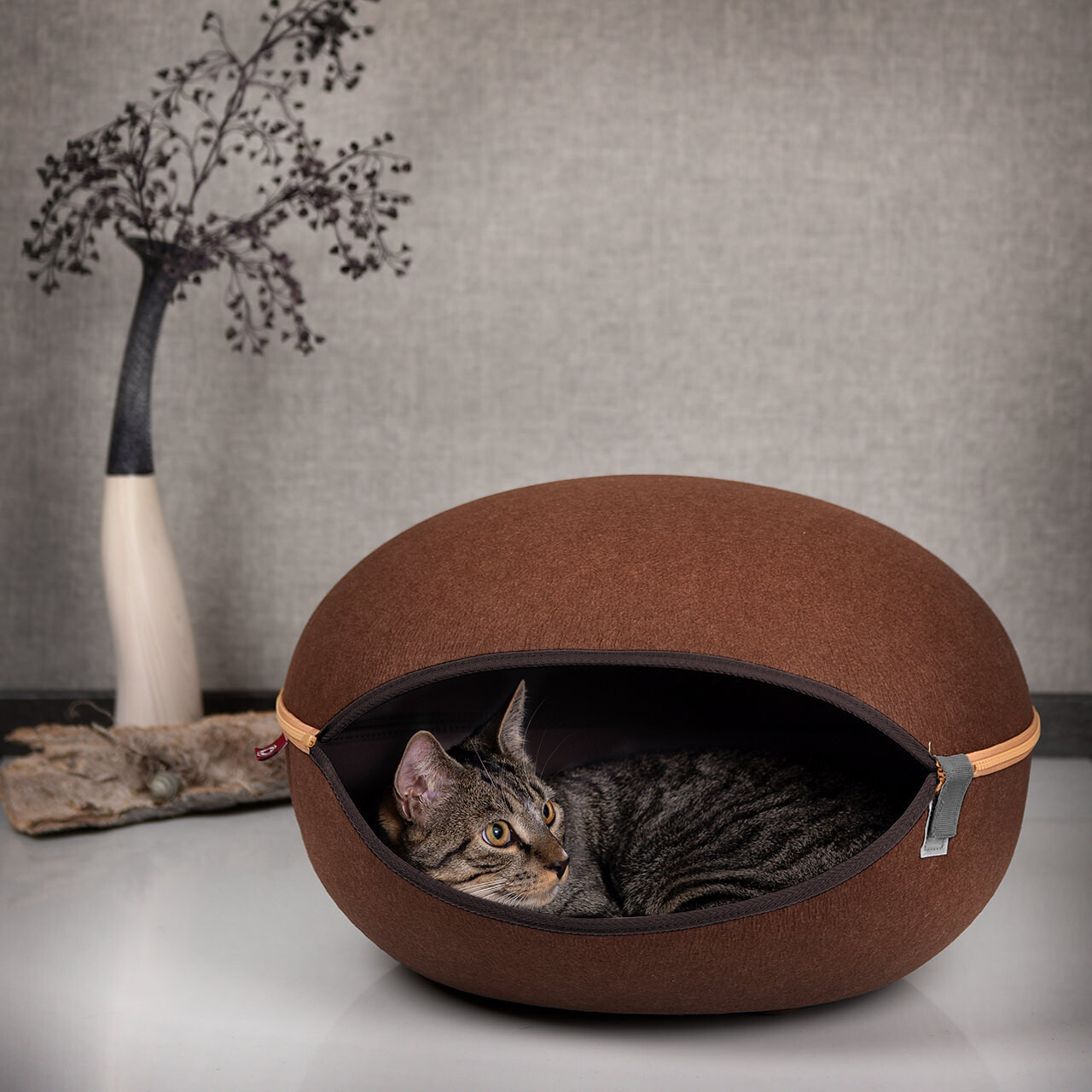 KATZENNEST kaffee-braun