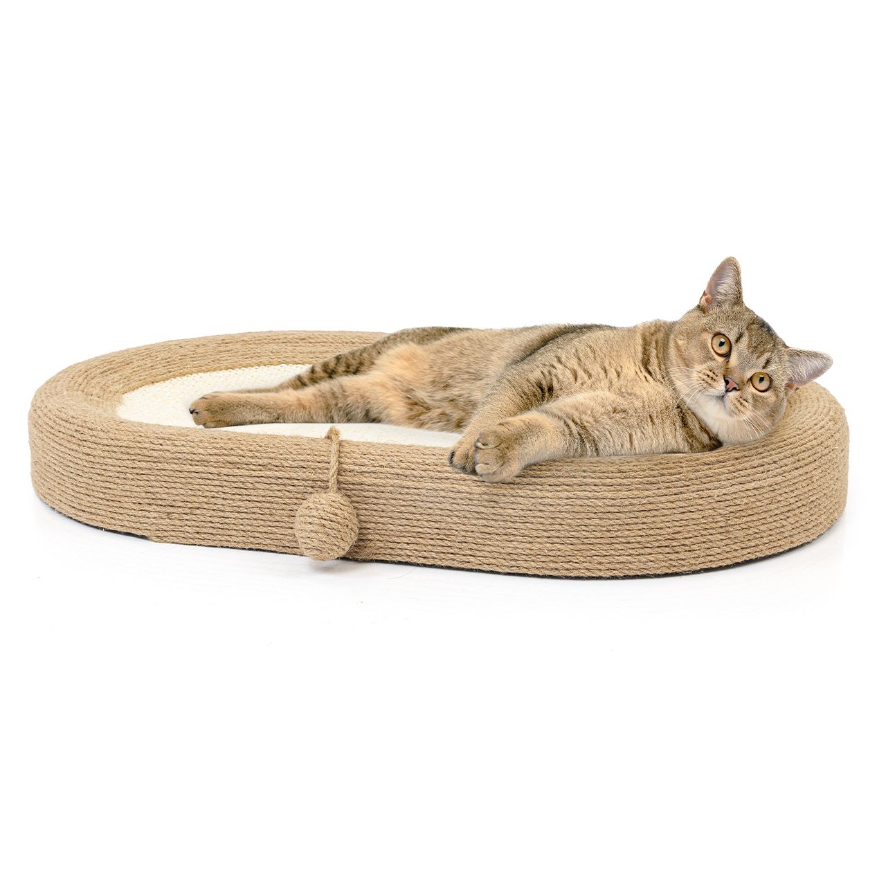 Katzen Kratzlounge SALLY · Sisal ca. 60 x 40 x 8,5 cm