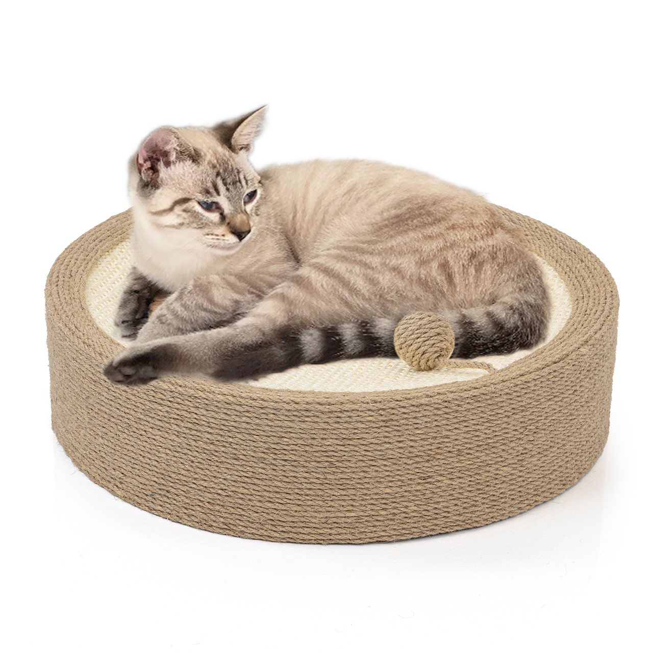 Katzen Kratzlounge PADY · Sisal · ca. 40 x 40 x 10 cm