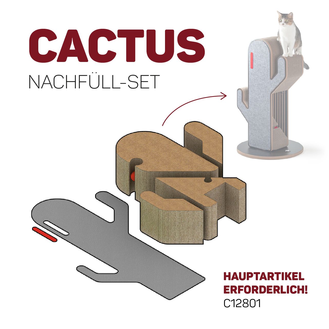 Design Kratzmöbel Kaktus · ERSATZTEILE
