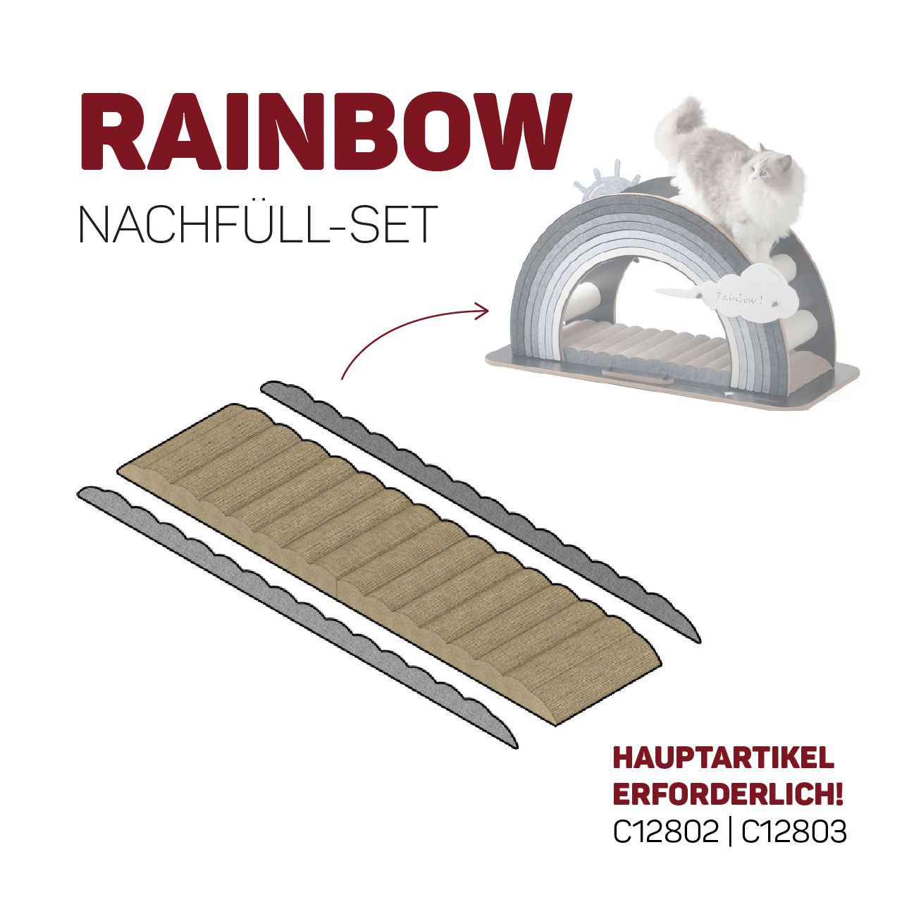 Design-Kratzmöbel Rainbow · KRATZBRETT ERSATZTEIL
