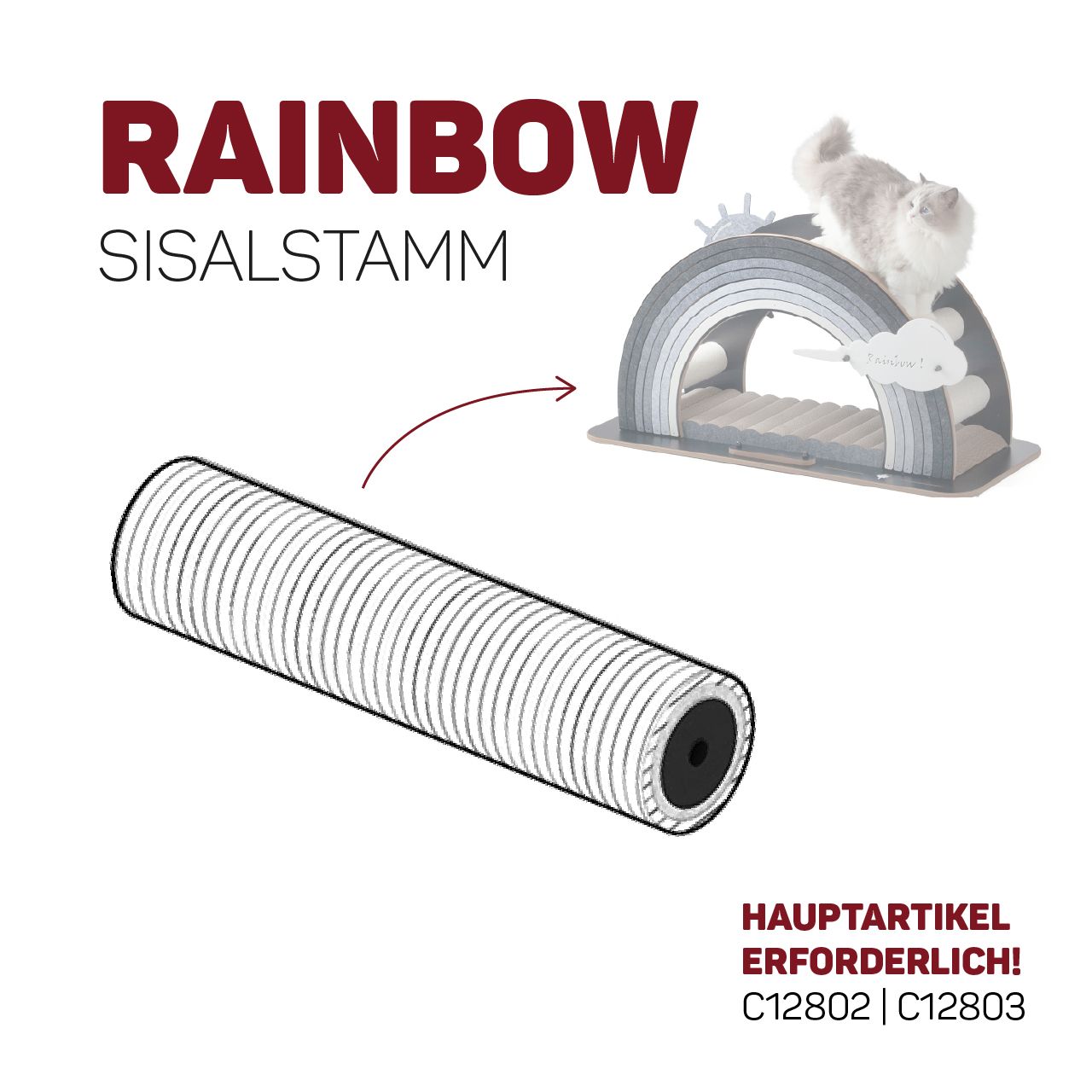 Design-Kratzmöbel Rainbow · WEISSE SÄULEN-ERSATZTEILE