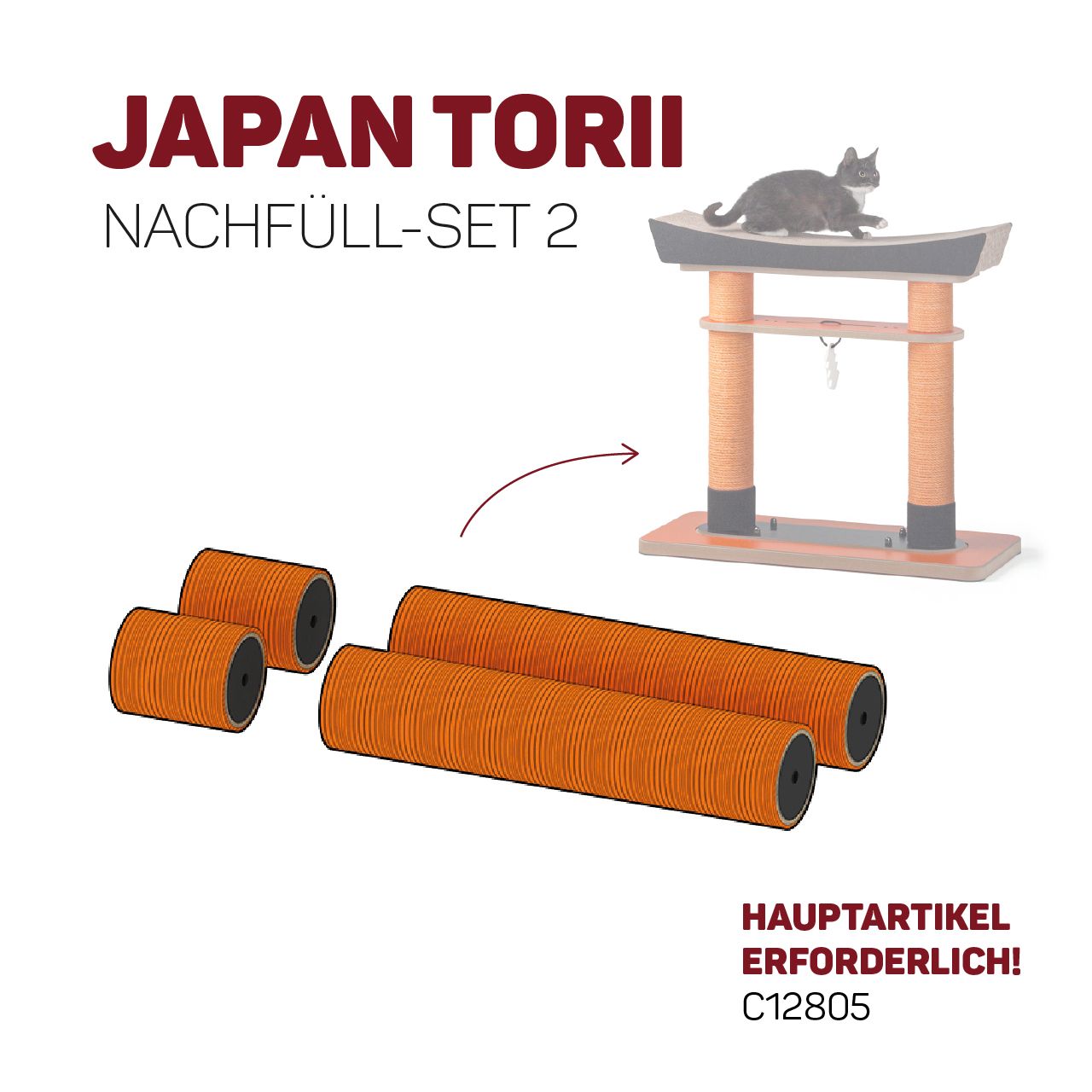 Design-Kratzmöbel Torii · SÄULEN-ERSATZTEILE