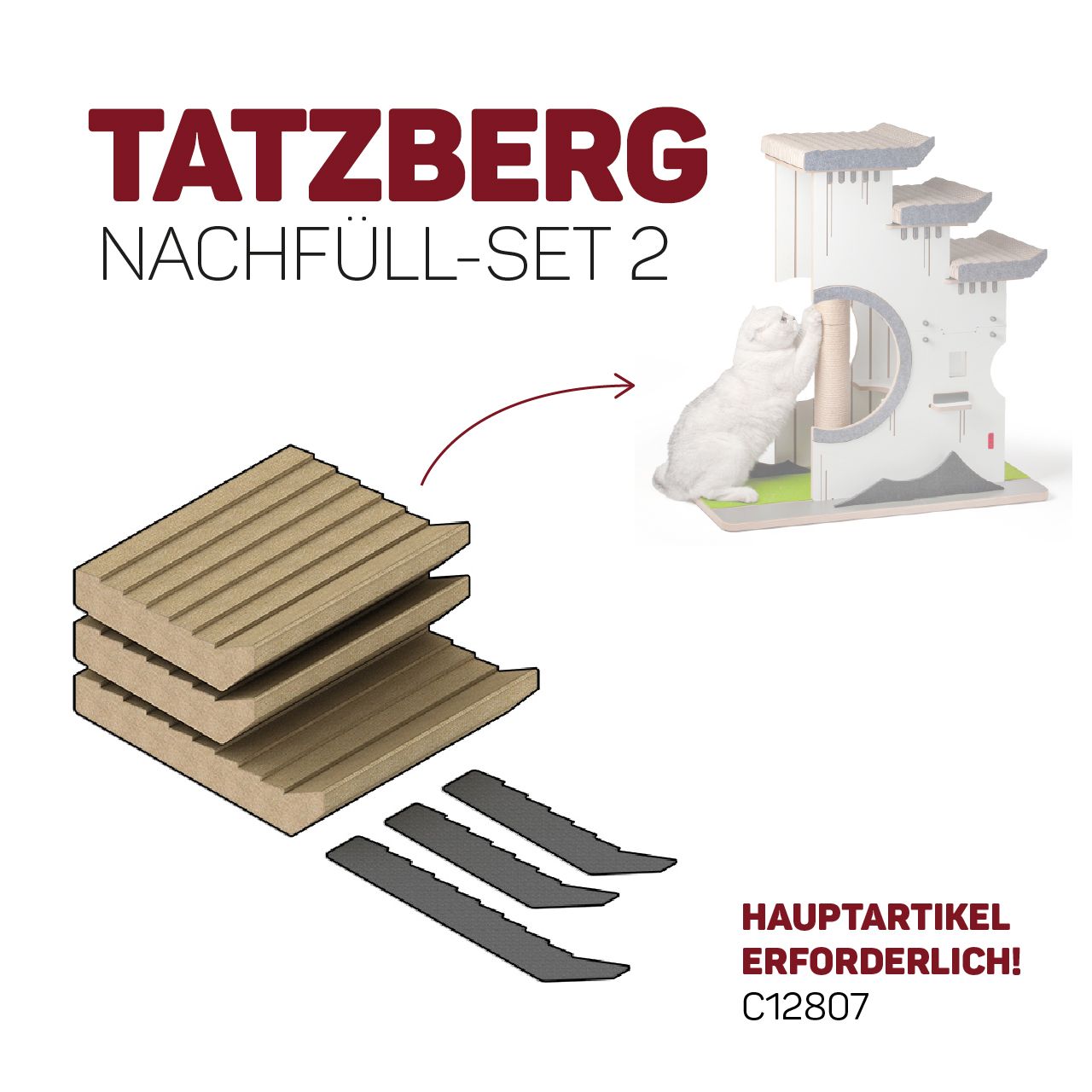 Design-Kratzmöbel Château Tatzberg · KRATZBRETT-ERSATZTEILE