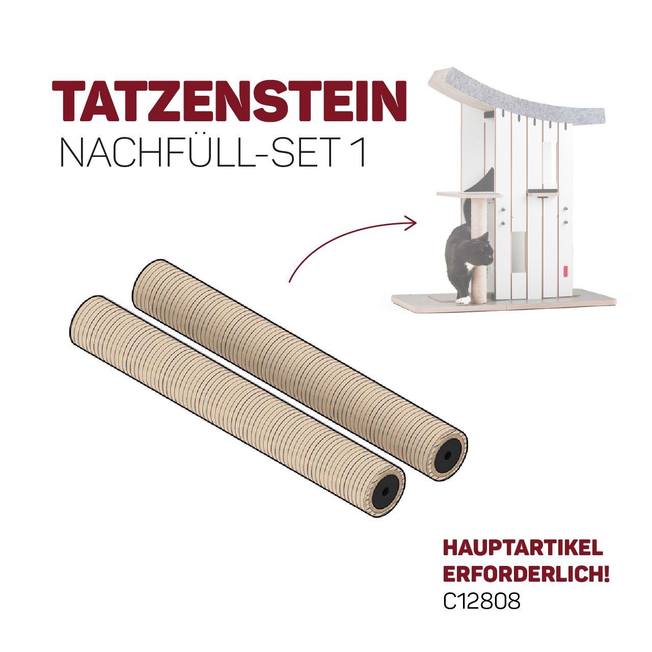 Design-Kratzmöbel Chalet Tatzenstein · SÄULEN-ERSATZTEILE