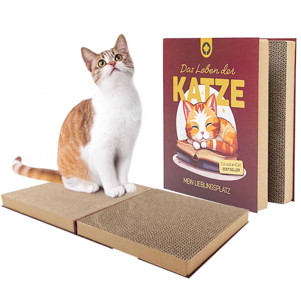Kratzpappe mit zwei Kratzflächen · Das Kratzbuch · 56 x 31 x 3,2 cm