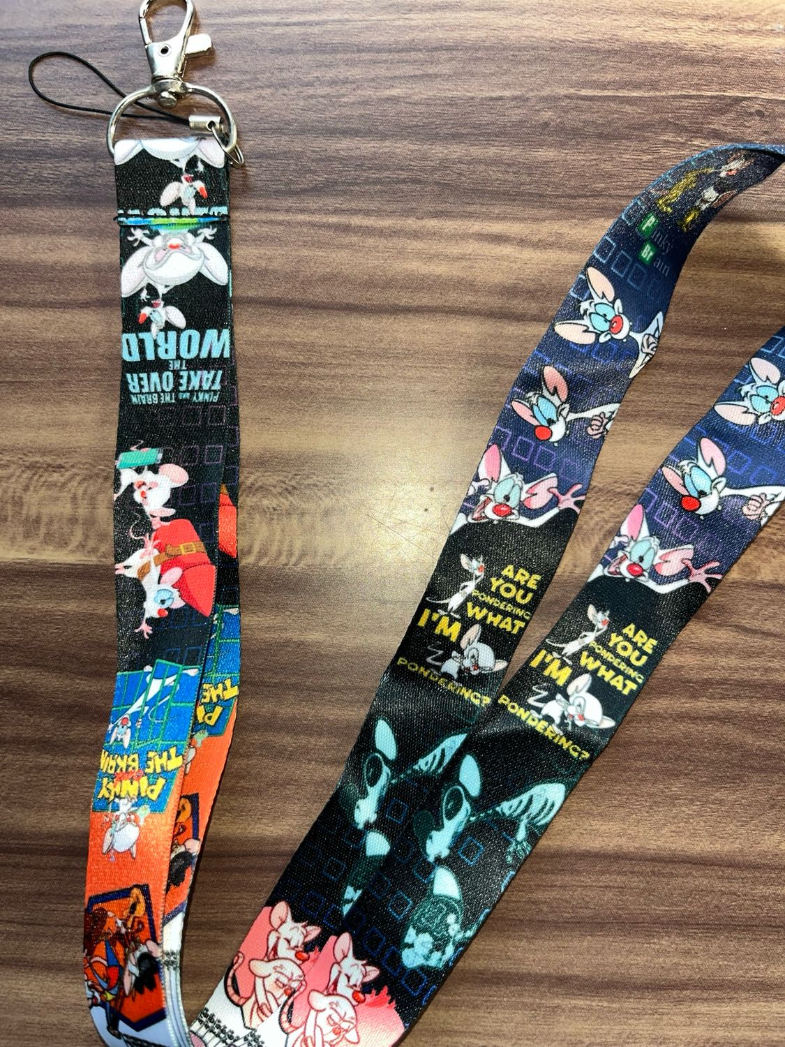 Cartoon Pinky And The Brain Lanyard