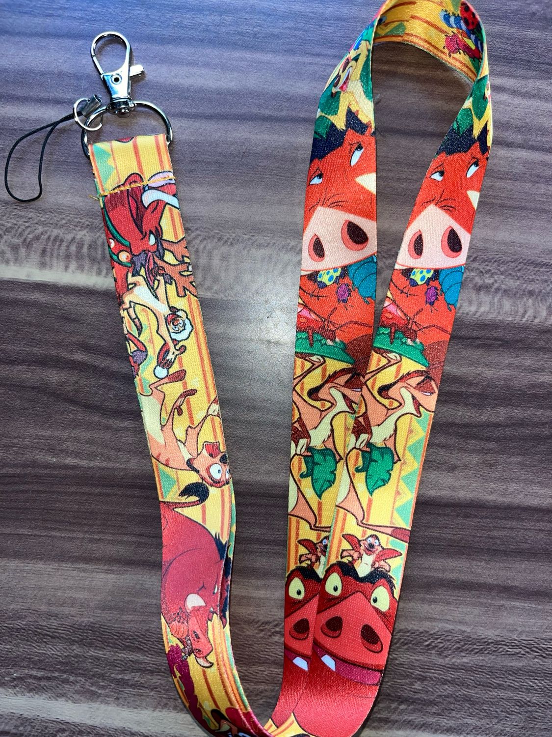 Timon And Pumbaa Lanyard