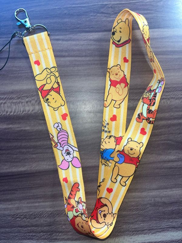 Winnie The Pooh Lanyard With Hearts