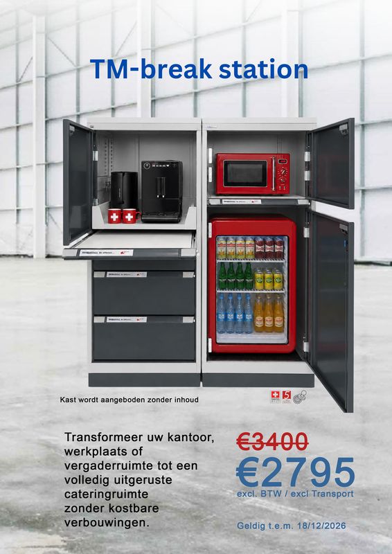 PROMO - Break Station Verplaatsbare keukenkast set