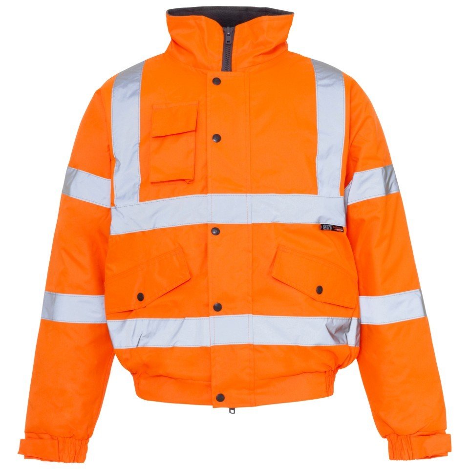 Hi Viz Orange Bomber Jacket