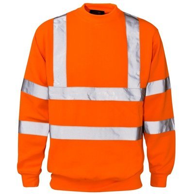 Hi Vis Crew Neck Sweatshirt Orange
