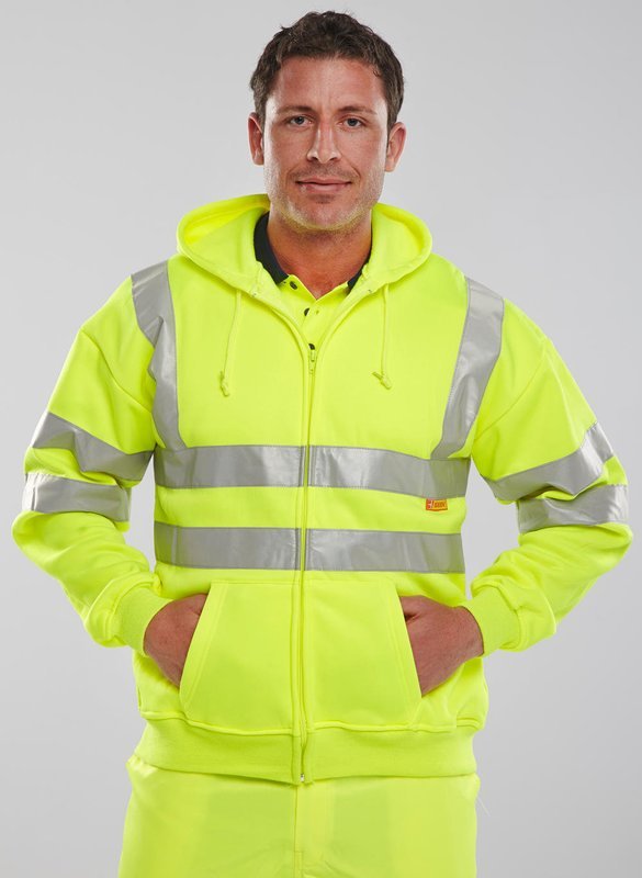 HOODED ZIP SWEATSHIRT YELLOW