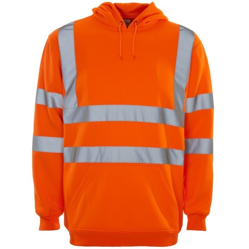 Hi Vis Hooded Sweatshirt Orange