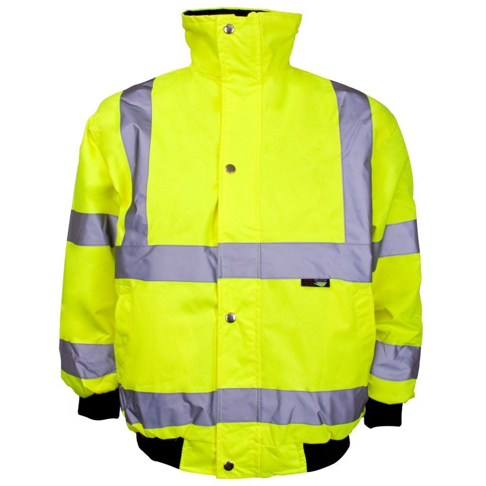 Hi Vis Junior Bomber Jackets Yellow