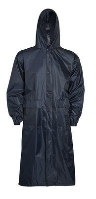 Waterproof Long Coat - Navy