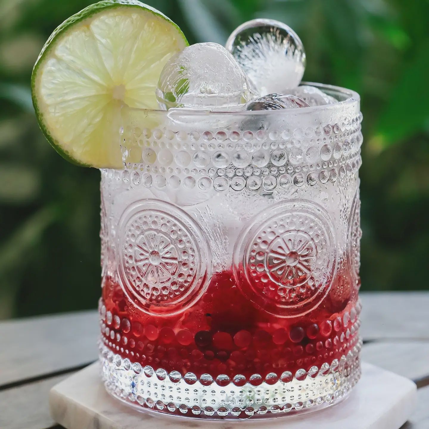 10 oz. Hobnail Floral Clear Drinking Glasses