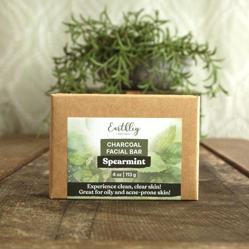 Charcoal facial bar spearmint
