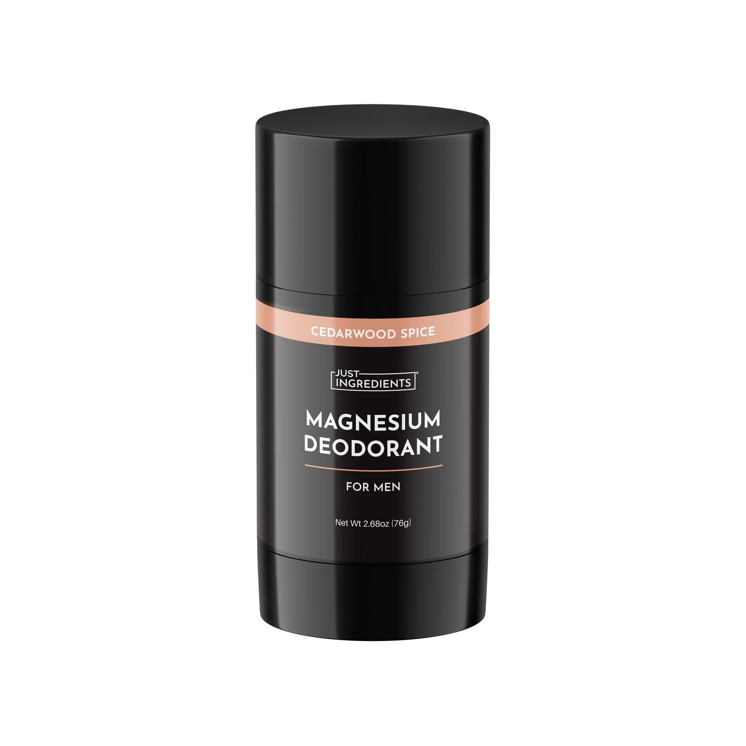 Magnesium deodorant for men cedarwood spice