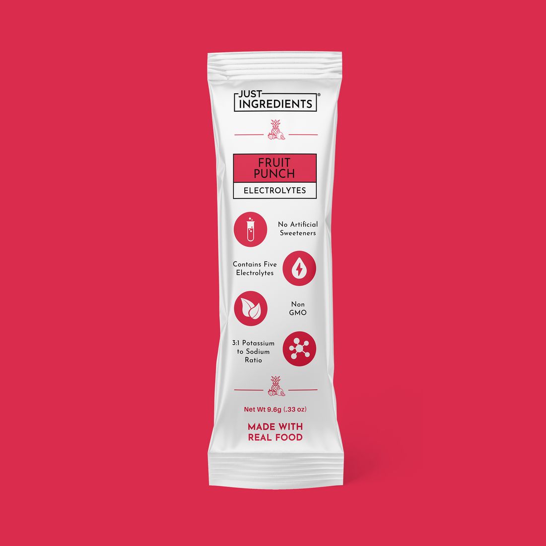 Fruit punch electrolyte sticks