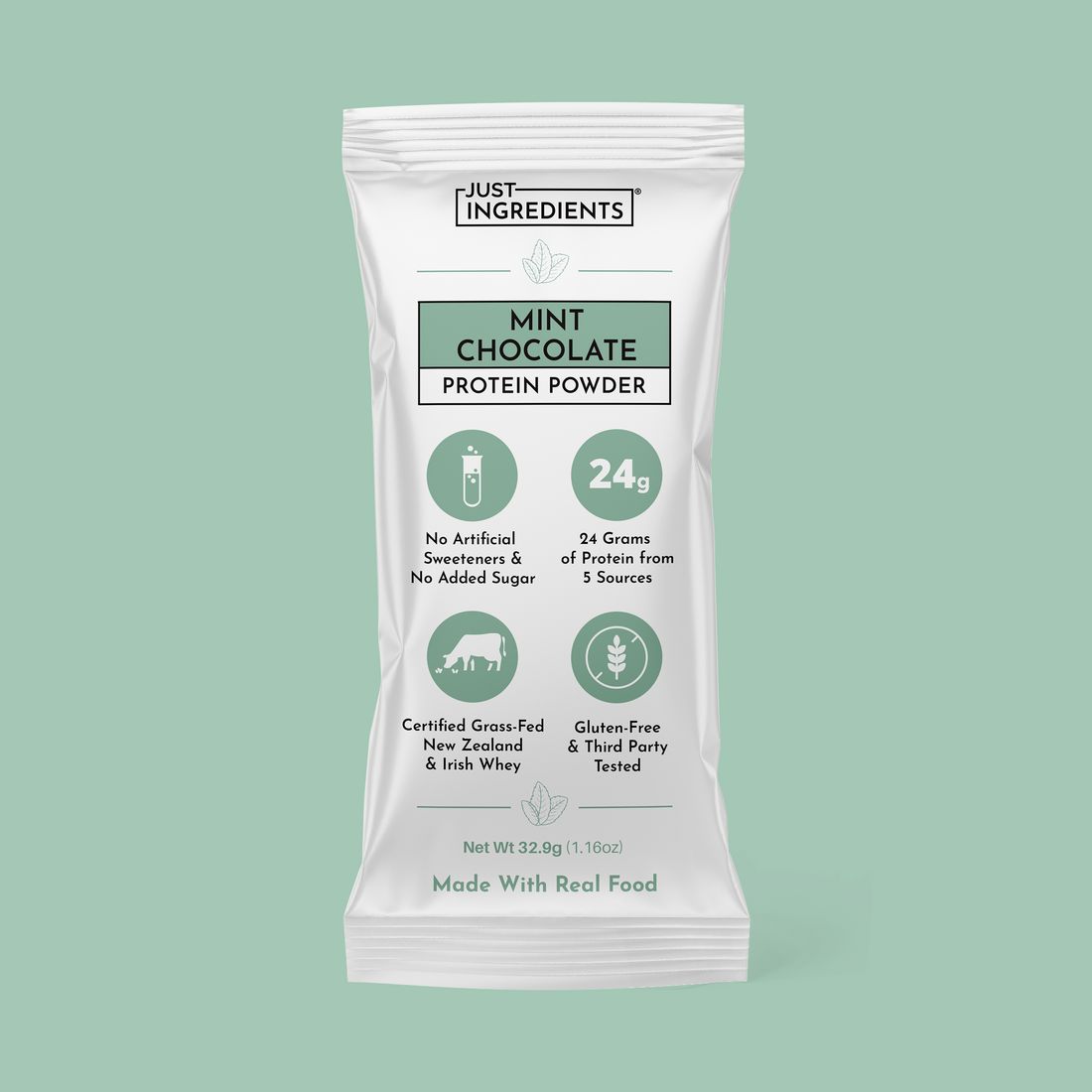 Mint. Chocolate protein powder