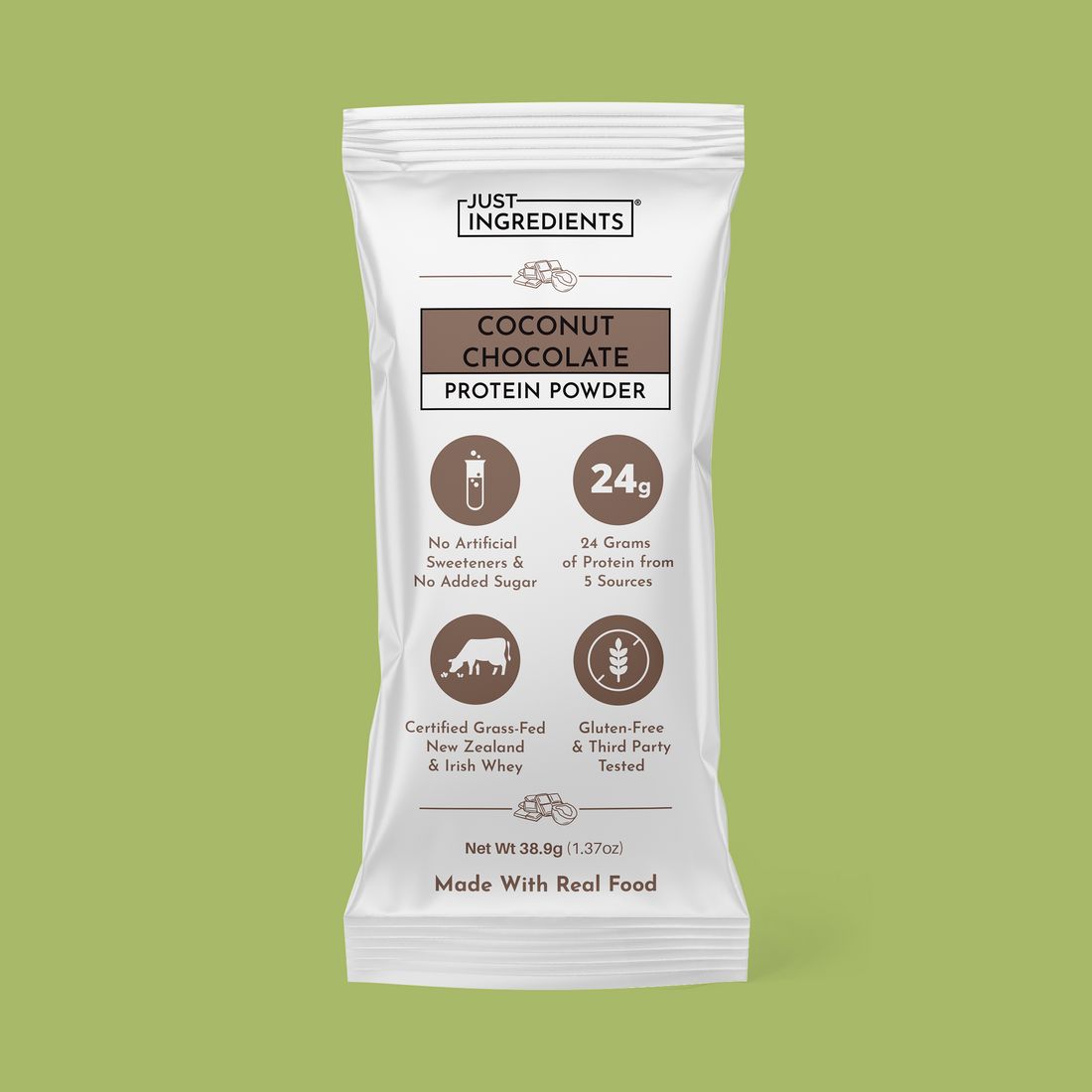 Coconut chocolate single