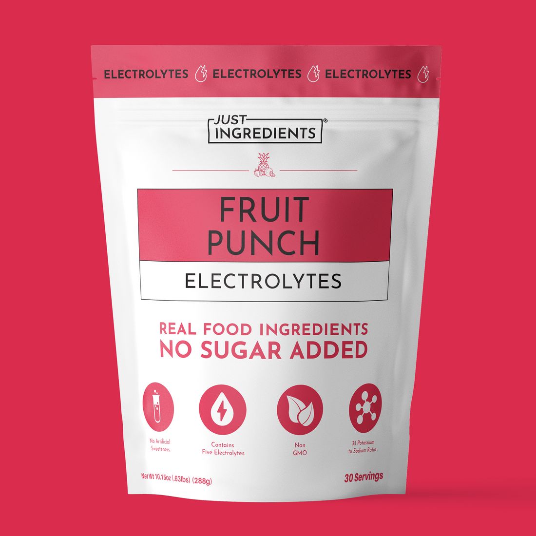 Fruit punch electrolyte powder