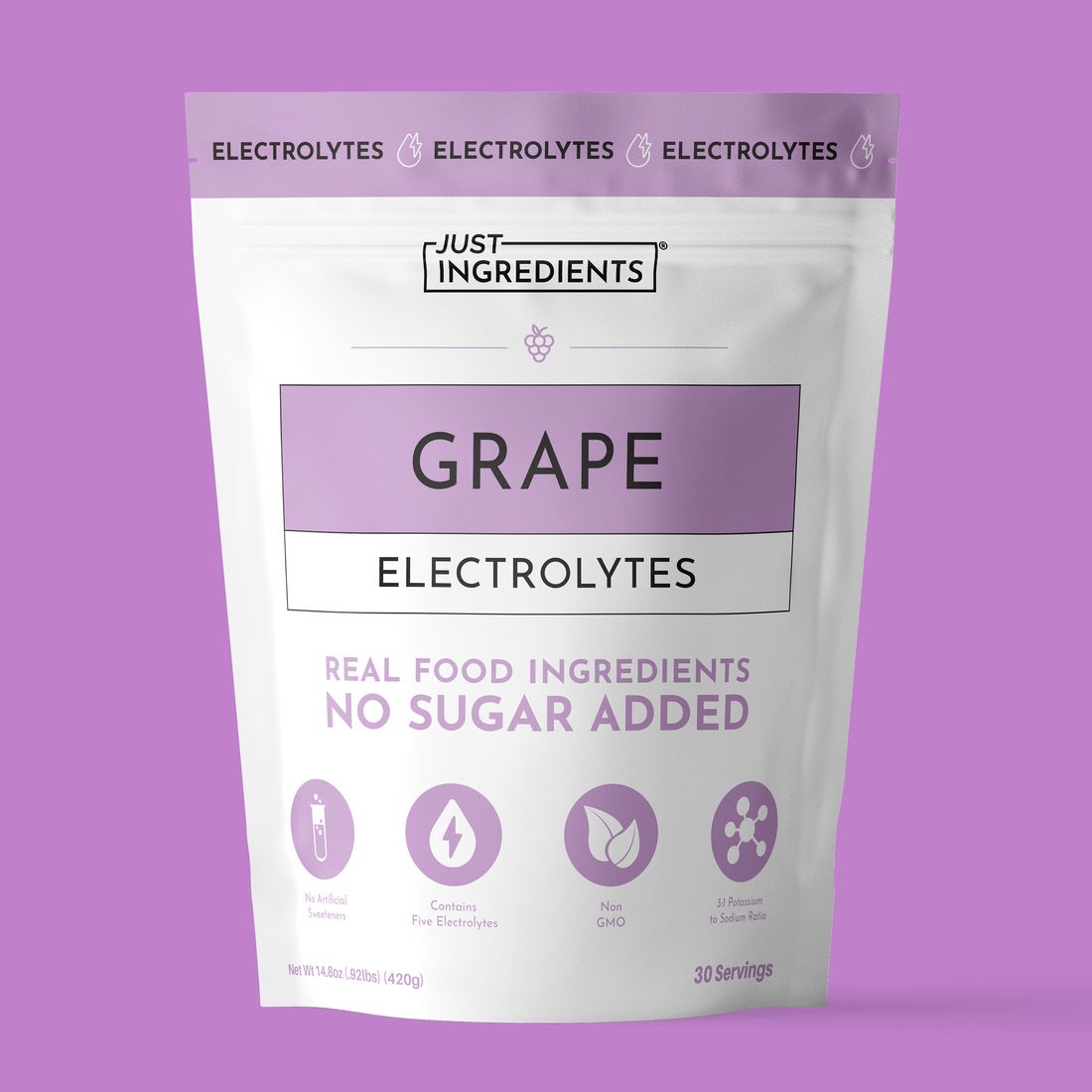 Grape electrolyte powder
