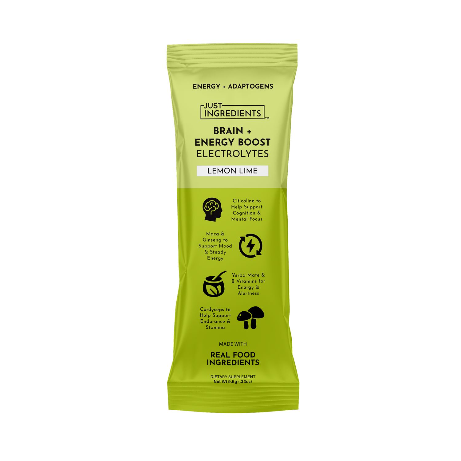 Brain and energy boost lemon lime and electrolytes stick