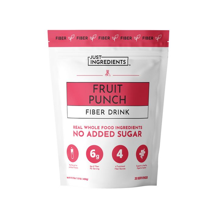 Fruit punch fiber powder