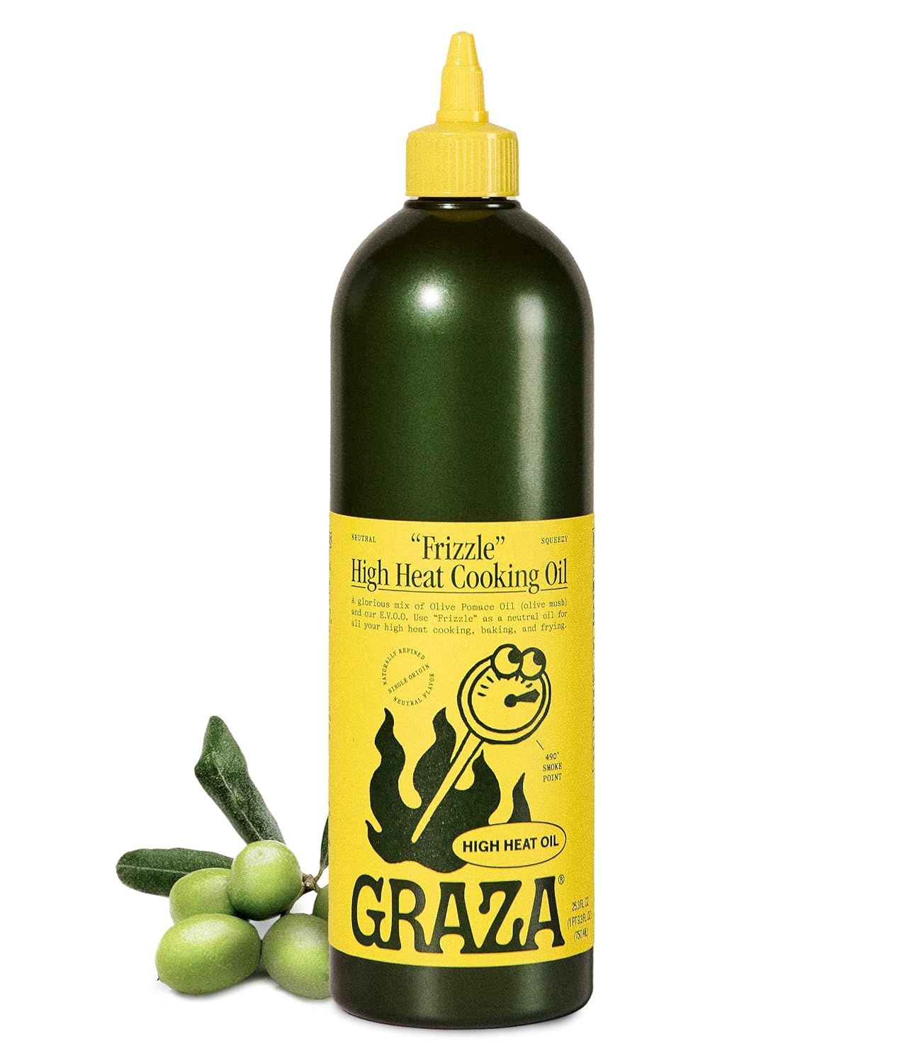 Frizzle--High heat cooking oil