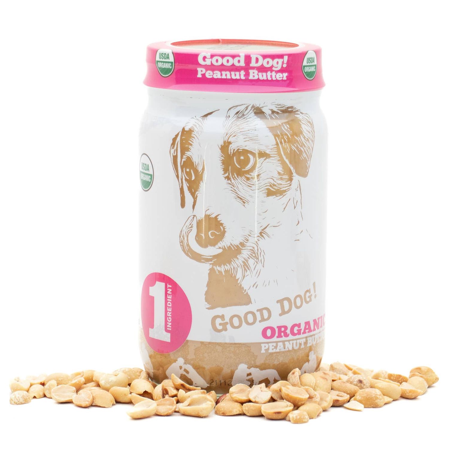 16oz Good Dog! Organic Peanut Butter for Dogs - 6