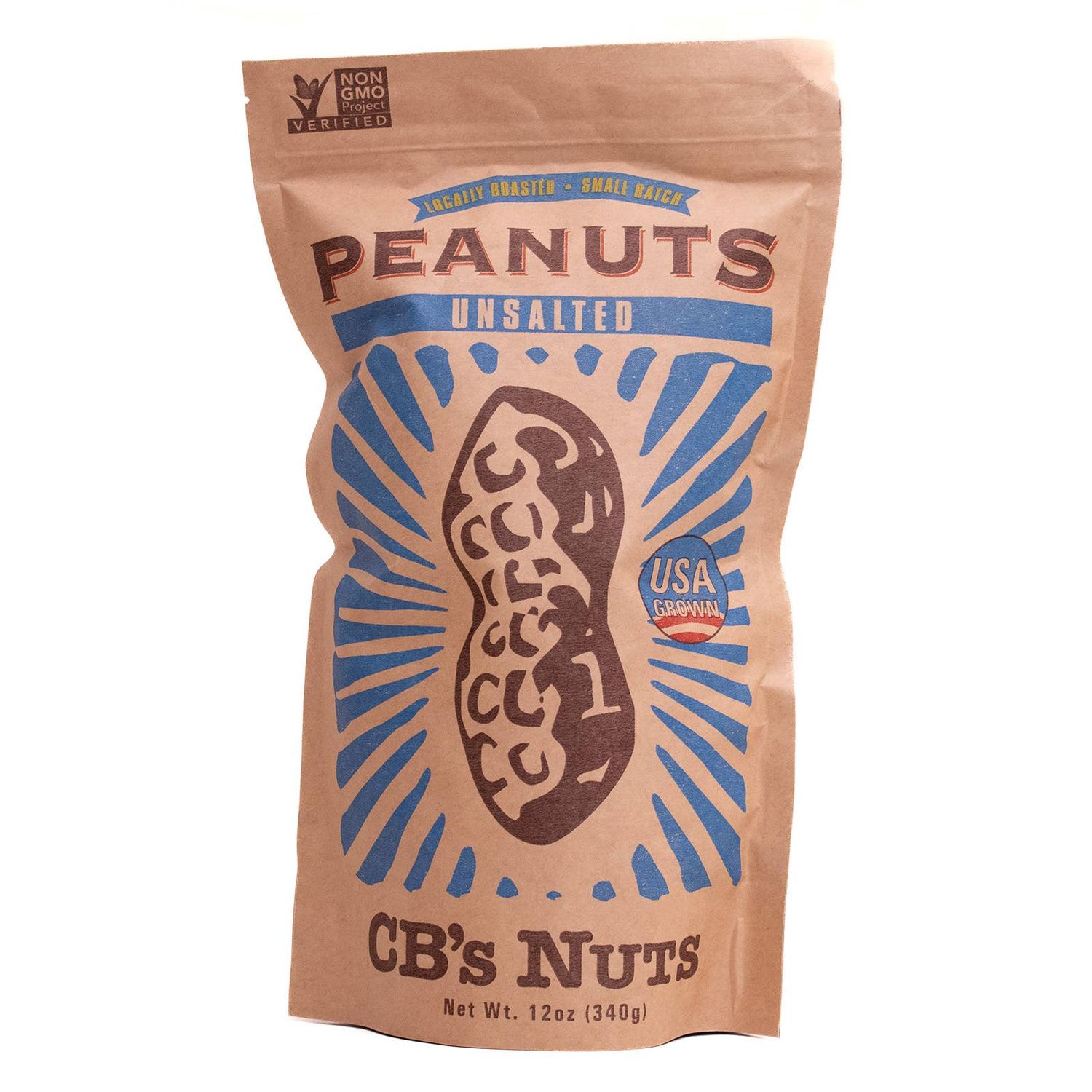 12oz Unsalted Jumbo Peanuts - 12