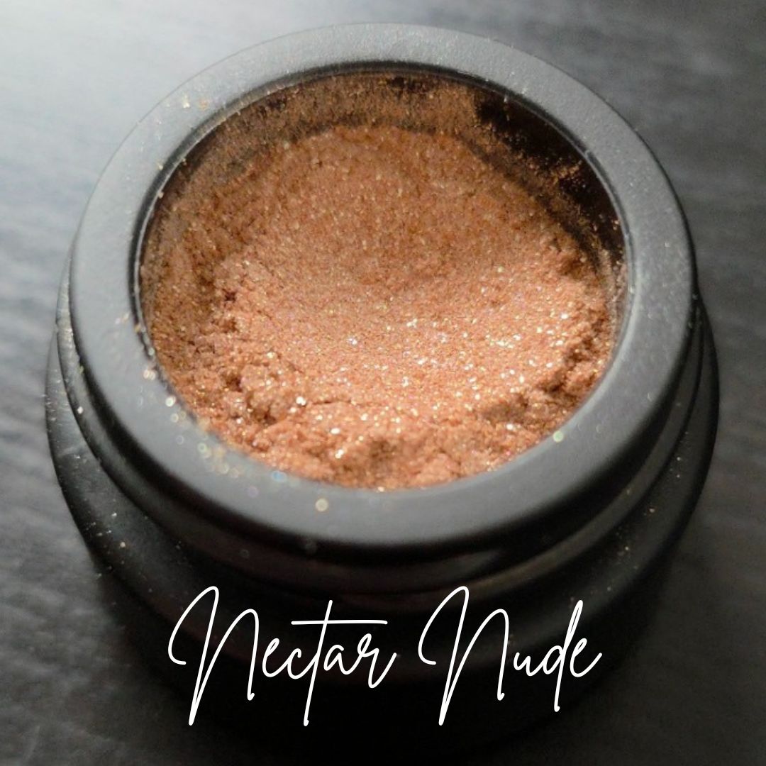 Shimmer Powder Pots: Eyes, Bronzer, Blush Only 2 Ingredients: Nectar Nude