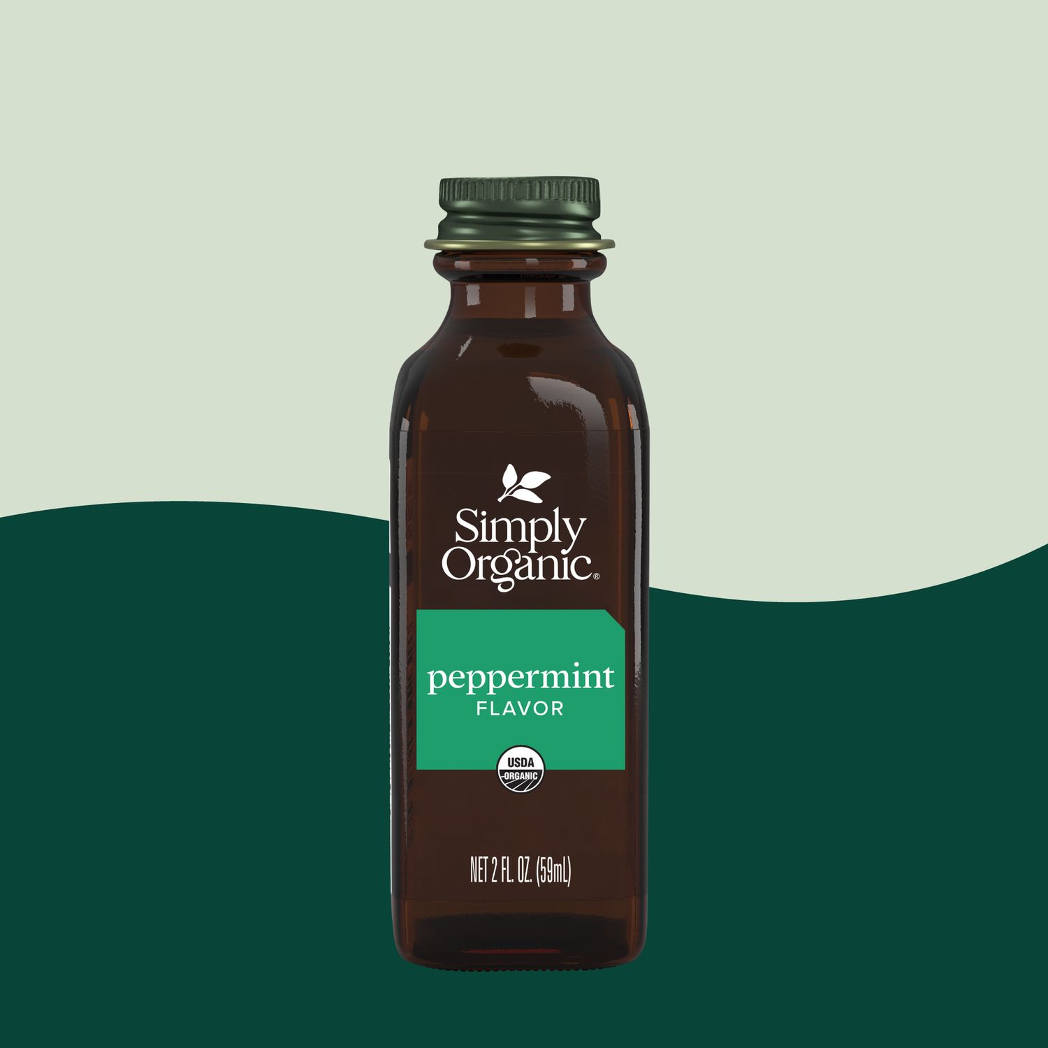 Peppermint Flavor, Certified Organic, Kosher, 2 Fl Oz