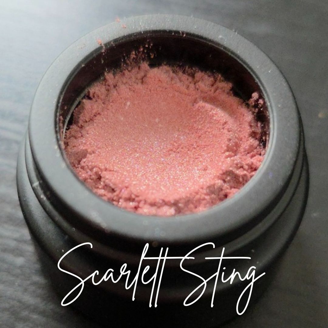Shimmer Powder Pots: Eyes, Bronzer, Blush Only 2 Ingredients: Scarlett Sting