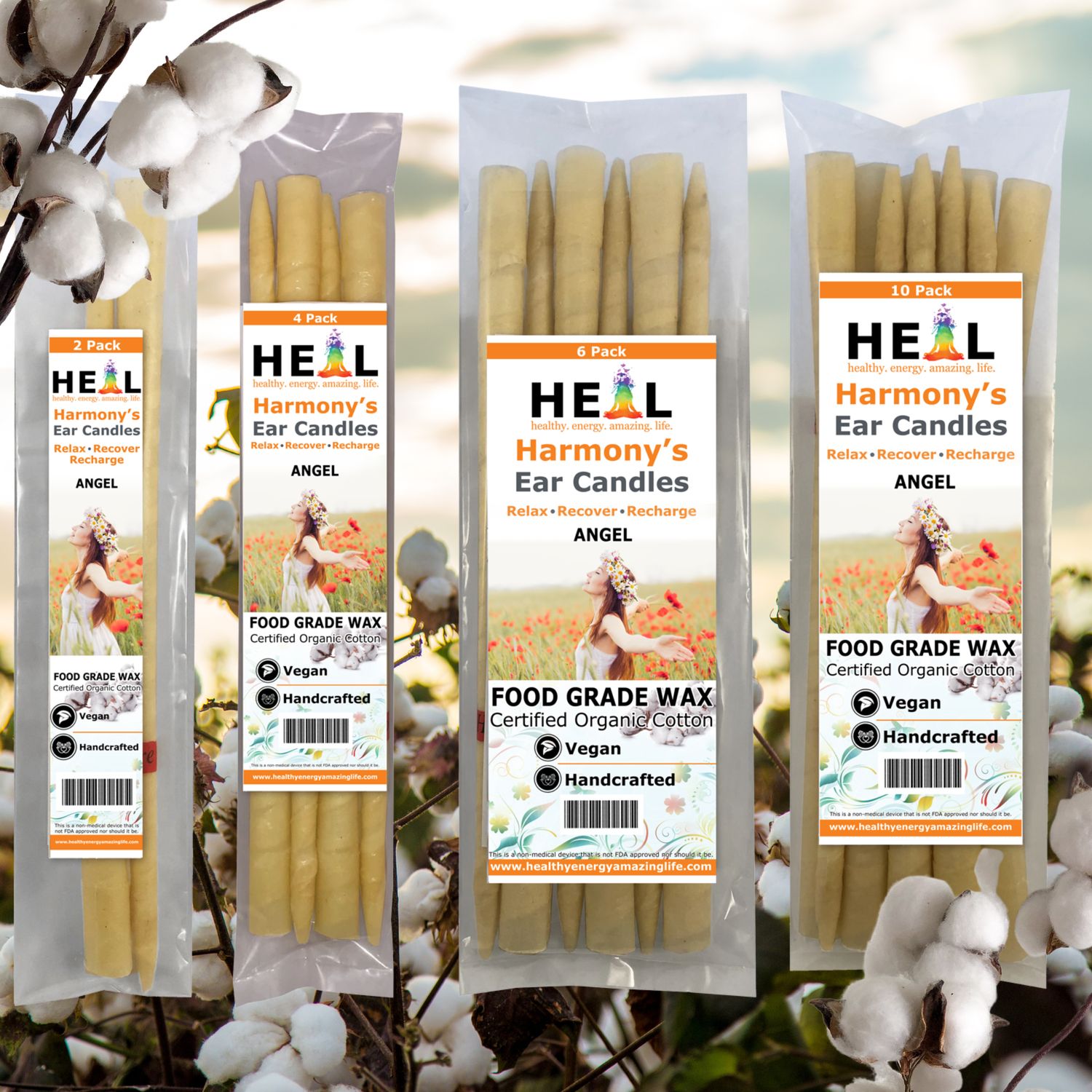 Angel Ear Candles by Doc Harmony: 2-Pack