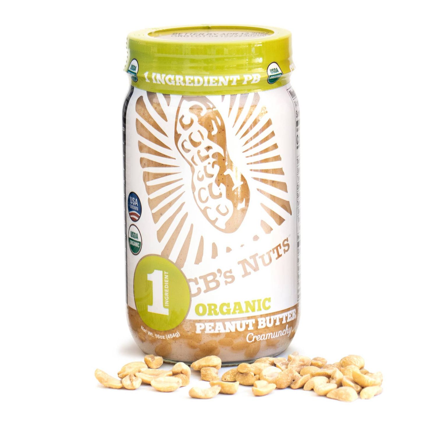 16oz Organic Creamunchy Peanut Butter - 6