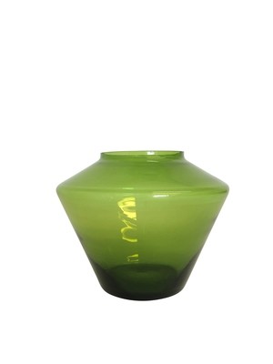 Mid Century Modern Green Space Vase