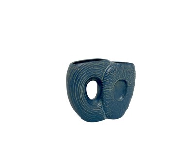Mid Century Modern Ceramic Vase in Blue/Green
