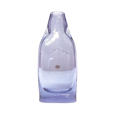 Mid Century Modern Lavender Bohemia Glass Vase Mid Century Modern Lavender Bohemia Glass Vase