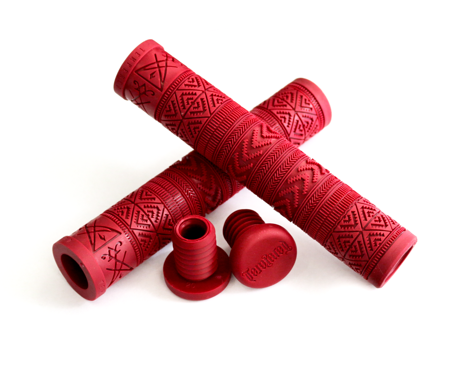 Red on sale bmx grips