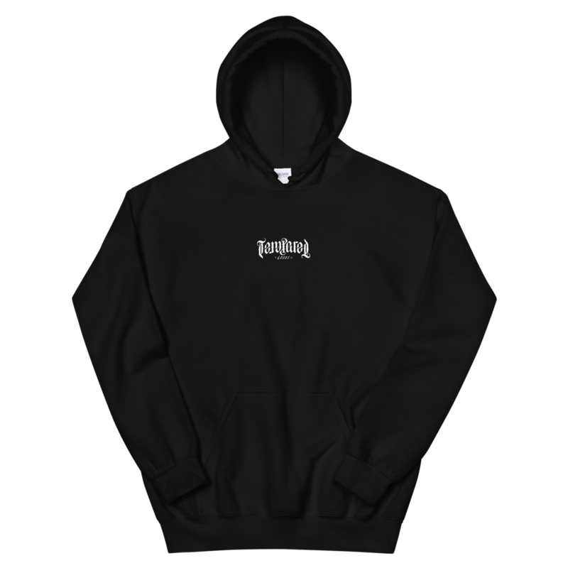 Tempered Ambigram Logo Hoodie - Black